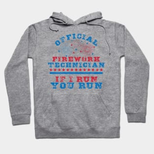 Official Firework Technician 4th of July Independence Day Hoodie